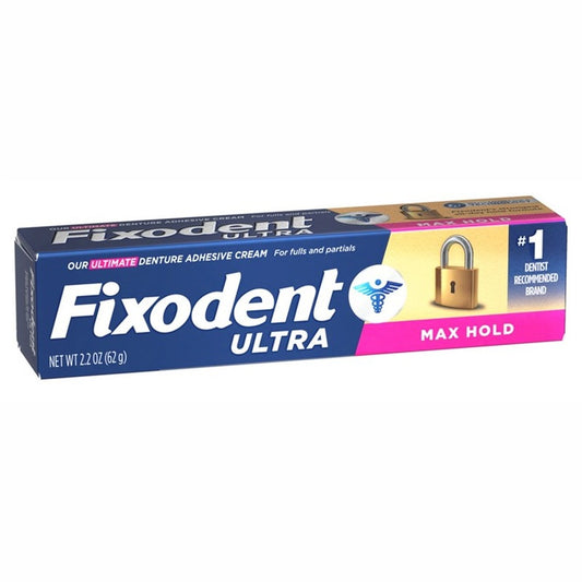 Fixodent Denture Adhesive Cream Ultra Max Hold 2.2oz