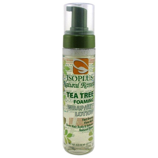 Isoplus Nat Remedy Tea Tree Foaming Wrap/Set Lotion 8.5oz