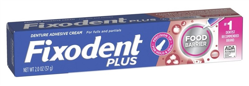 Fixodent Plus Denture Adhesive Cream Food Barrier 2oz