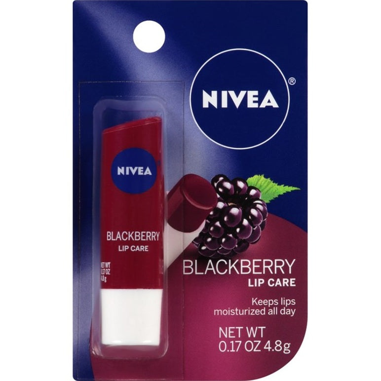 Nivea Lip Care Blackberry 0.17oz Carded (1PC)