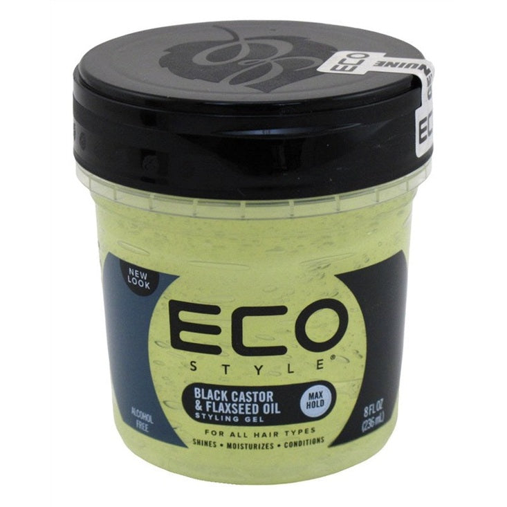 Eco Styler Styling Gel 8oz Black Castor & Flaxseed Oil