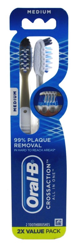Oral-B Toothbrush All-In-One Medium Value Twin Pack