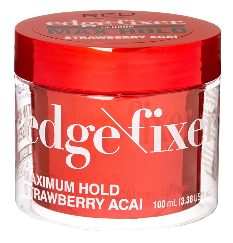 Kiss Red Edge Fixer Max Hold 24 Hr Strawberry 3.38oz Jar