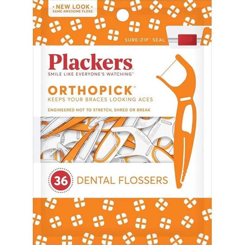 Plackers Orthopick Dental Flossers 36 Count (1PC)