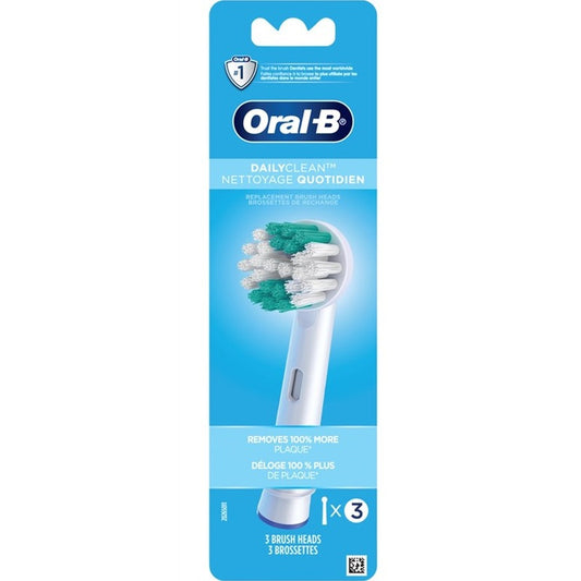 Oral-B Replacement Brush Heads Daily Clean 3 Count