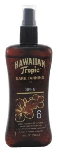 Hawaiian Tropic Pump Spf#6 Dark Tanning Oil 8oz