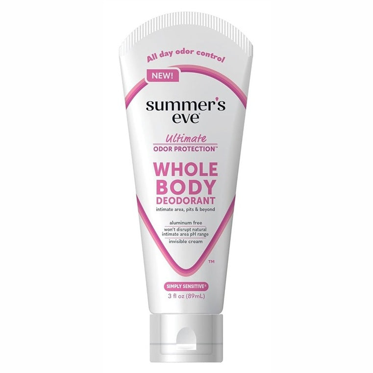 Summers Eve Whole Body Cream Deodorant Simply Sensitive 3oz