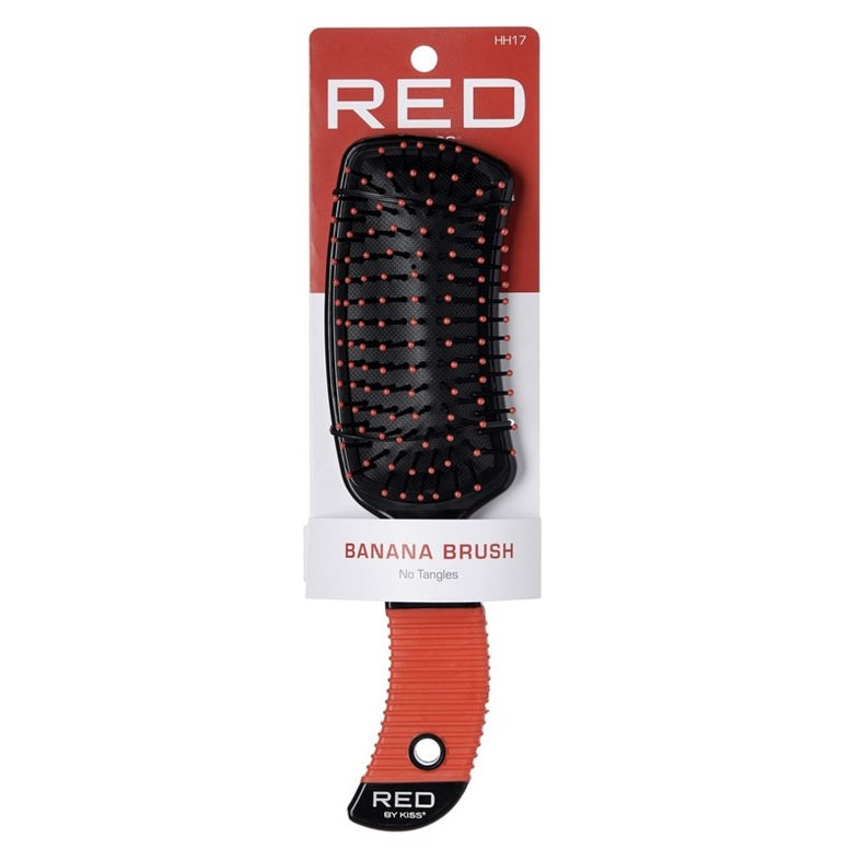 Kiss Red Brush Banana No Tangles (1PC)