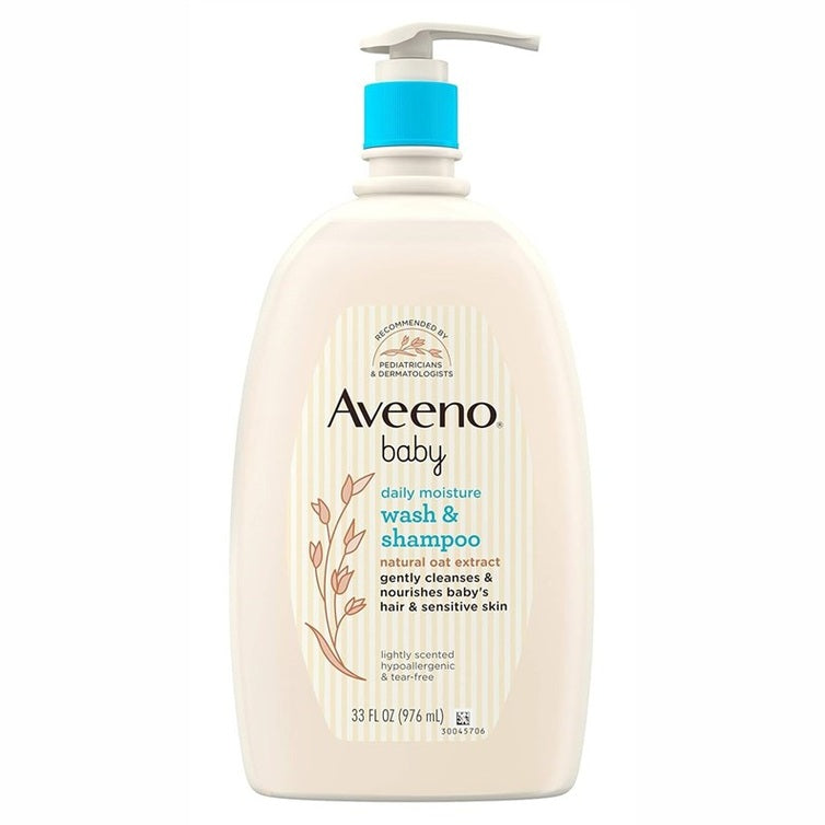 Aveeno Baby Wash & Shampoo Daily Moisture 33oz Oat Extrct