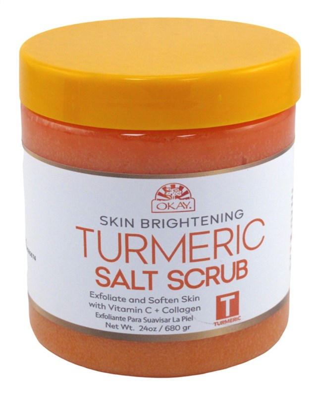 Okay Turmeric Salt Scrub 24oz Jar