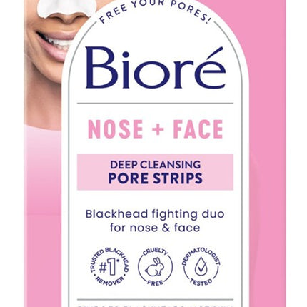 Biore Deep Cleansing Pore Strips 14 Count Nose & Face