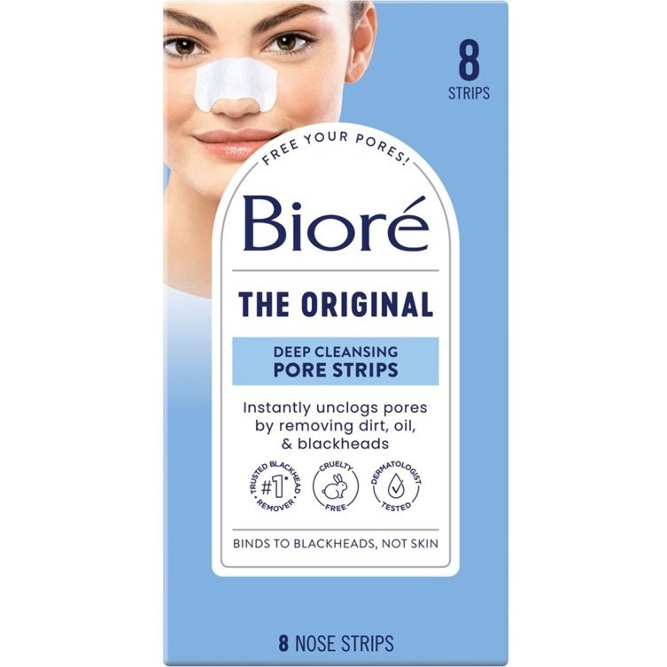 Biore Deep Cleansing Pore Strips 8 Count Nose