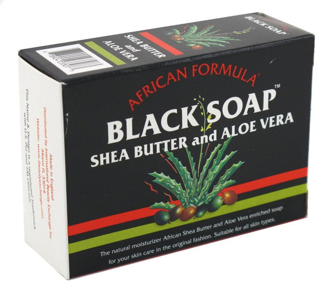 African Formula Black Soap 3.5oz Shea Butter & Aloe Vera