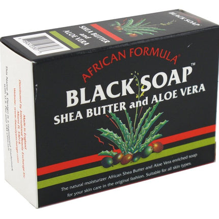 African Formula Black Soap 3.5oz Shea Butter & Aloe Vera