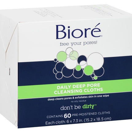 Biore Deep Cleansing Pore Cloths 60 Count
