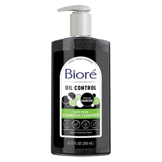 Biore Charcoal Cleanser Deep Pore 6.77oz Pump