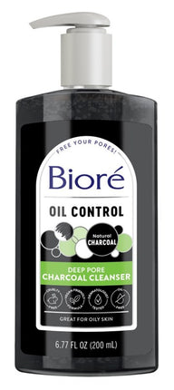 Biore Charcoal Cleanser Deep Pore 6.77oz Pump