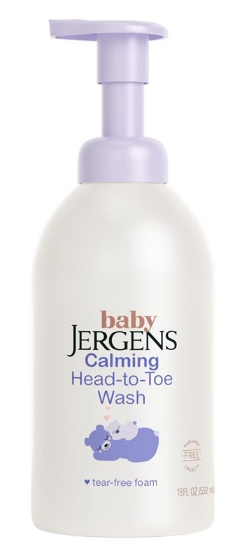 Jergens Baby Calming Head-To- Toe Wash 18oz Pump