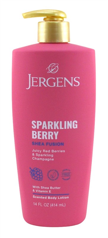 Jergens Shea Fusion Sparkling Berry Body Lotion 14oz Pump