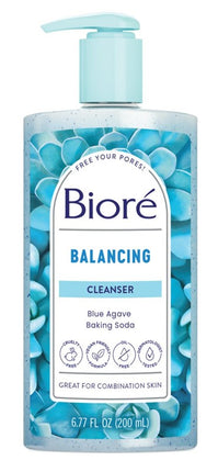 Biore Blue Agave + Baking Soda Cleanser 6.77oz Pump