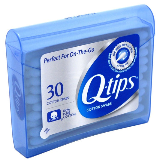 Q-Tips Cotton Swabs Purse Pack (12 Pieces)