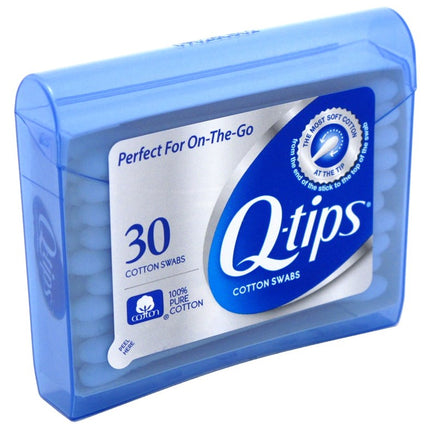 Q-Tips Cotton Swabs 30 Count Purse Pack (12 Pieces)