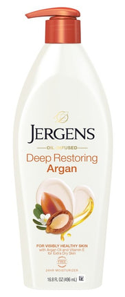 Jergens Deep Restoring Argan 16.8oz Moisturizer Pump