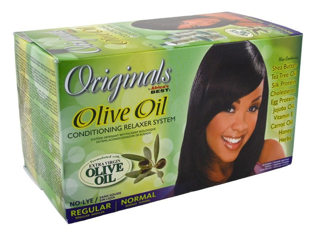 Africas Best Orig Relaxer Olive Oil Reg/Normal No-Lye