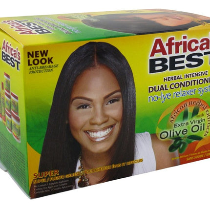 Africas Best Relaxer Super Dual Cond. No-Lye System