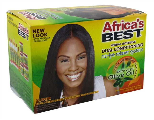 Africas Best Relaxer Super Dual Cond. No-Lye System