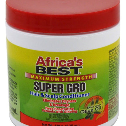 Africas Best Gro Super Maximum Hair&Scalp Conditioner 5.25oz