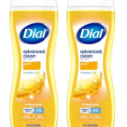 Dial Body Wash Gold 16oz Advanced Clean+Vitamin-E