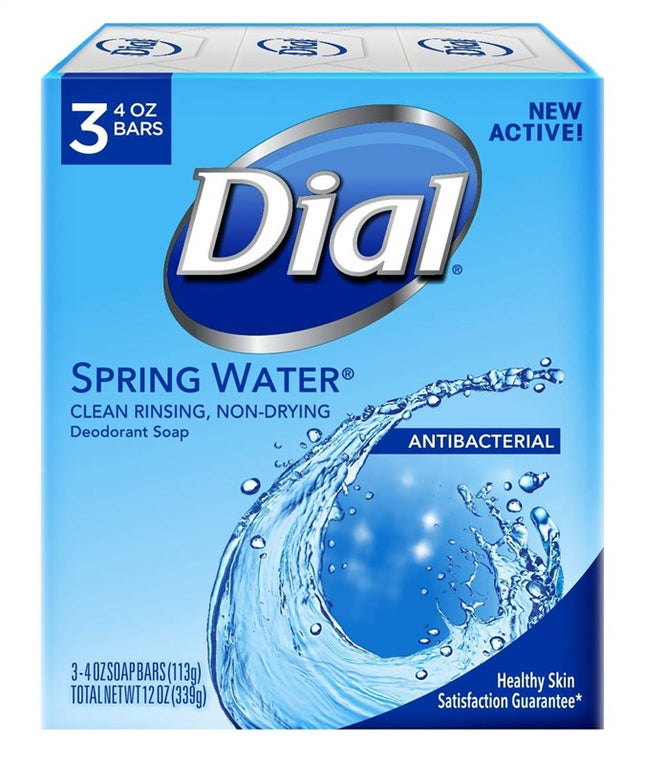 Dial Bar Soap Spring Water 4oz Antibacterial