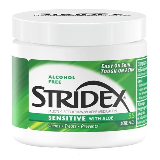 Stridex Acne Pads Sensitive W/ Aloe Alcohol-Free