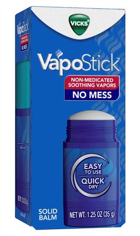 Vicks Vapostick Solid Balm No Mess Soothing Vapors 1.25oz