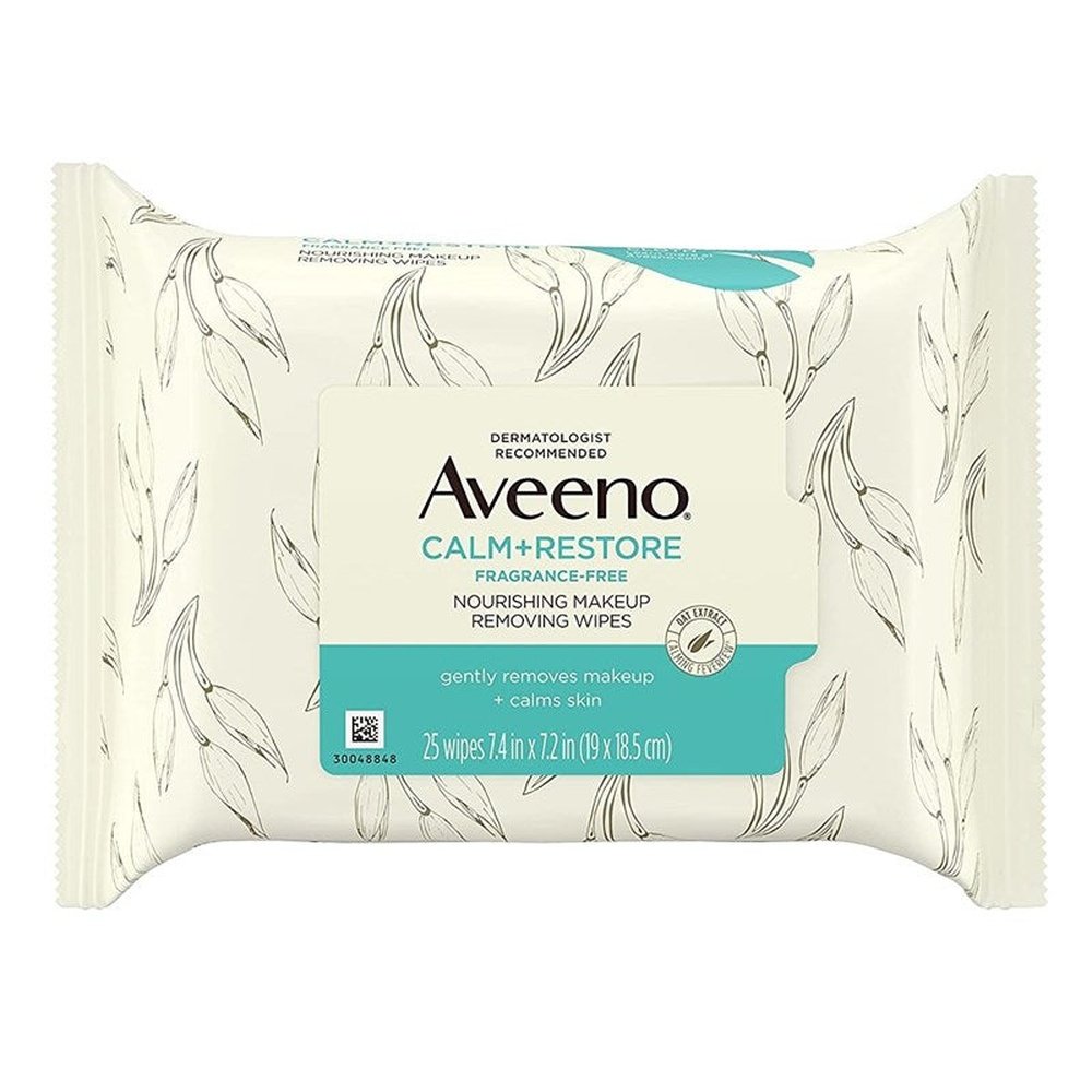 Aveeno Makeup Remover Wipes Calm + Restore 25 Ct Frag-Free