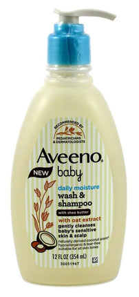 Aveeno Baby Wash & Shampoo Daily Moisture 12oz Sheabutter