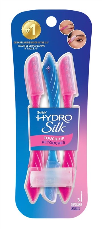 Schick Womens Silk Touch-Up Eyebrow Razor 3 Count