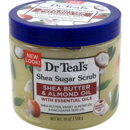 Dr Teals Shea Sugar Scrub Shea Butter & Almond Oil 19oz Jar