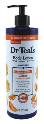 Dr Teals Body Lotion Glow & Radiance Citrus & Vit C 18oz