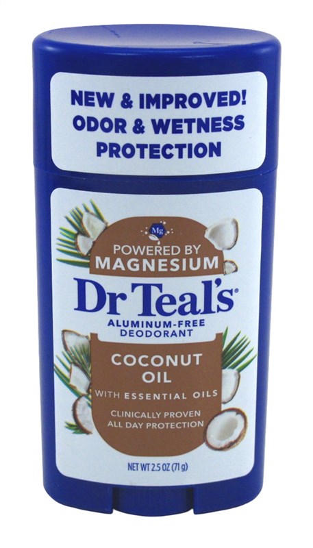 Dr Teals Deodorant Aluminum- Free 2.5oz Coconut Oil