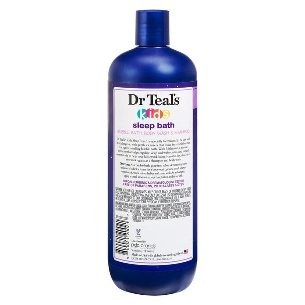 Dr Teals Kids 3-In-1 Shampoo/ Bath/Body Wash Sleep Bath 20oz