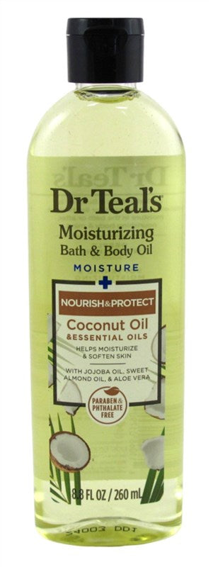 Dr Teals Bath & Body Oil Coconut Oil Nourishing 8.8oz