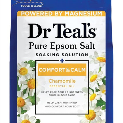 Dr Teals Epsom Salt Comfort & Calm Chamomile 3Lbs (4 Pieces)