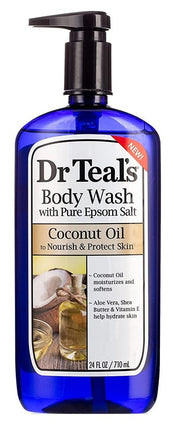Dr Teals Body Wash Coconut Oil Nourish & Protect 24oz
