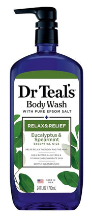 Dr Teals Body Wash Euclyptus/Spearmnt Relax 24oz
