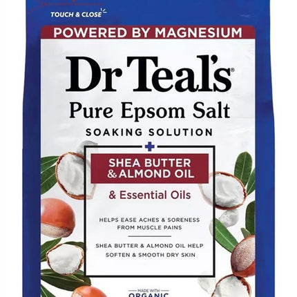 Dr Teals Epsom Salt Shea Butter & Almond Oil 3Lbs (4 Pieces)