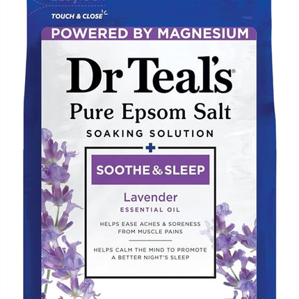 Dr Teals Epsom Salt Soothe & Sleep Lavender 3Lbs (4 Pieces)