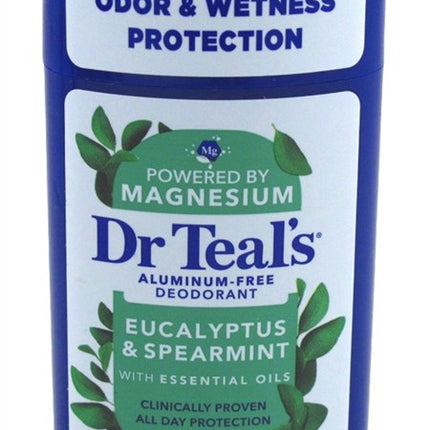 Dr Teals Deodorant Aluminum- Free 2.5oz Eucalyptus/Spearmnt