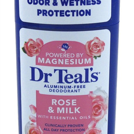 Dr Teals Deodorant Aluminum- Free 2.5oz Rose & Milk